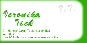 veronika tick business card